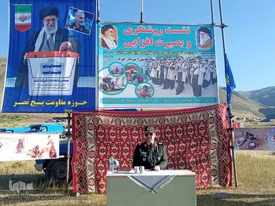 سفر یک روزه سردار عابدین خرم، فرمانده سپاه عاشورا و حضور بین عشایر ارسباران و آحاد مختلف مردم اهر