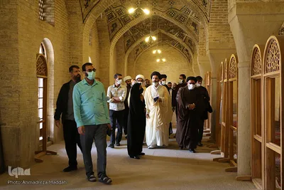 بازدید شرکت کننده طلاب حاضر در دوره تربیت مربی بین‌الملل از مسجد نصیرالملک شیراز ‎‎