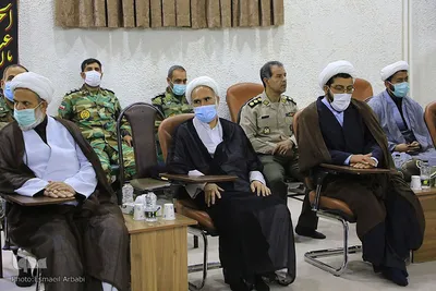 دیدار جمعی از فرماندهان نظامی خراسان جنوبی با حجت‌الاسلام علیرضا عبادی