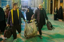 مراسم خداحافظی معتکفین
