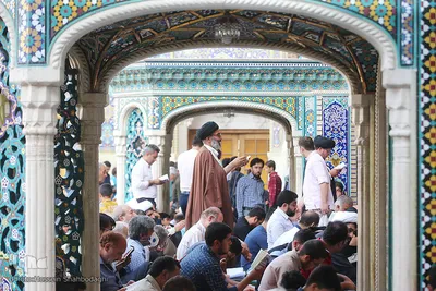 مراسم دعای عرفه در حرم حضرت معصومه(س)
