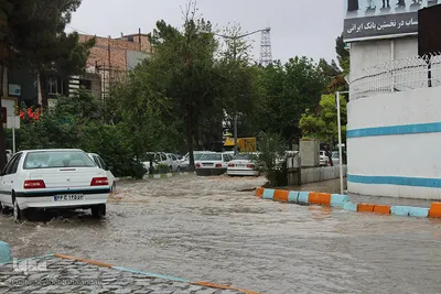 بارش باران و آبگرفتگی معابر - بیرجند