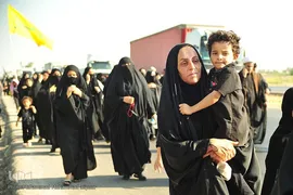 حرکت زائران اربعین از الهایی