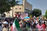 راهپیمایی جامعه شیعی و اهل‌سنت بوشهر در حمایت از مردم بی‌دفاع غزه
