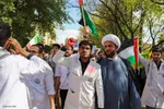 تجمع پرشور دانشگاهیان علوم پزشکی شیراز در محکومیت جنایات رژیم صهیونیستی‎
