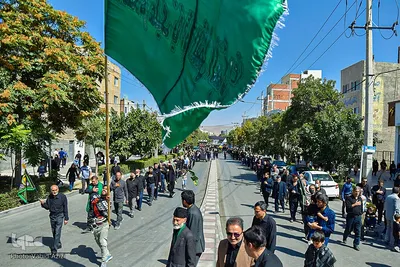آیین پیاده‌روی جاماندگان اربعین حسینی در بجنورد