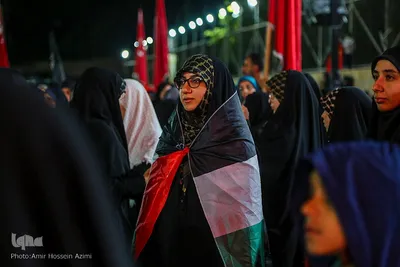 تجمع اعتراض آمیز به جنایات رژیم صهیونیستی امیرحسین عظیمی‎