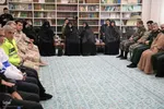 دیدار فرماندهان نظامی و انتظامی با نماینده ولی فقیه در آذربایجان غربی‎