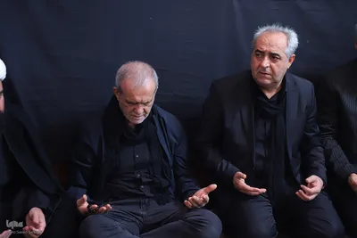 عزاداری عاشورای حسینی با حضور رییس جمهور در شهر سهند