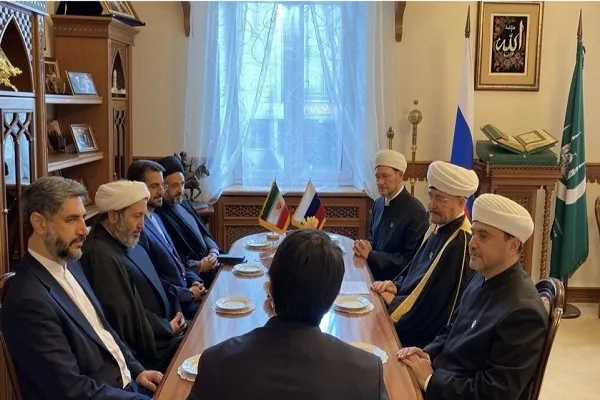 دیدار رئیس سازمان فرهنگ و ارتباطات اسلامی با رئیس شورای مفتیان روسیه