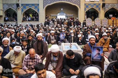 اجتماع حوزویان خراسان در حمایت از رهبر انقلاب
