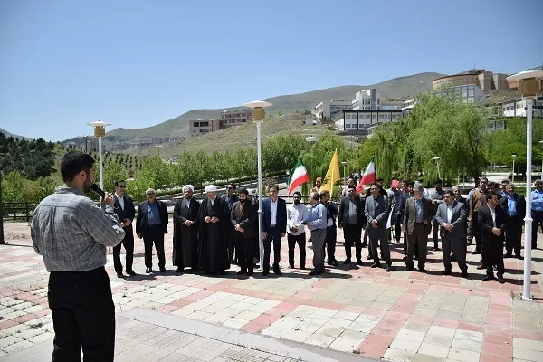 تجمع دانشگاهیان کردستانی در حمایت از دانشجویان حامی فلسطین + عکس