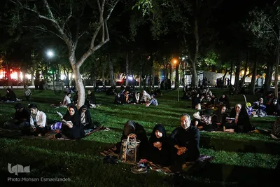 احیای شب بیست و سوم ماه مبارک رمضان در پارک ملت مشهد
