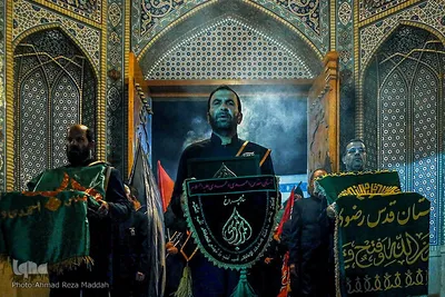 آئین شام غریبان امام رضا(ع) در حرم مطهر شاهچراغ(ع)