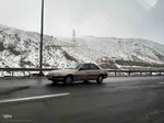 بارش برف در محورهای مواصلاتی شهرستان اهر