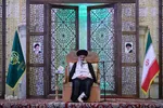 مراسم بزرگداشت شهدای حرم مطهر با سخنرانی رئیس جامعه مدرسین حوزه علمیه قم
