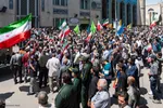 راهپیمایی مردم کرج علیه تهاجم رژیم صهیونیستی به ایران‎