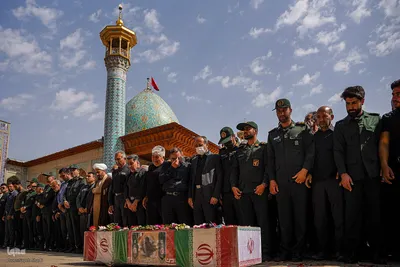 تشییع پیکر بسیجی شهید سید محمد امین مودت