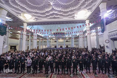 مراسم سوگواری شهادت حضرت رقیه(س) و گرامی‌داشت هفتمین روز شهادت شهدای حرم حضرت احمدبن موسی(ع) در شیراز