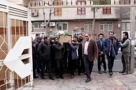 مراسم تشییع پیکر مرحوم «علیرضا تلیانی» خبرنگار ایسنا