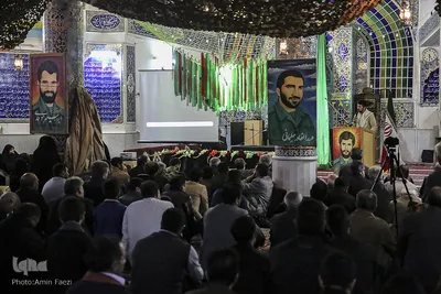 مراسم وداع با شهید گمنام در شیراز
