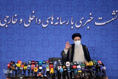 نخستین نشست خبری حجت‌الاسلام والمسلمین سیدابراهیم رئیسی، رئیس‌جمهور منتخب مردم ایران