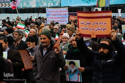راهپیمایی مردم مشهد در پی حوادث اخیر