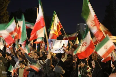تجمع دانشجویان دانشگاه شیراز در حمایت از ایران مقتدر