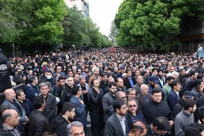 تشییع شهدای خدمت در تبریز