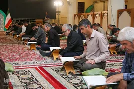 جزء خوانی بیستمین روز ماه مبارک رمضان در حرم شاهچراغ (ع)
