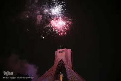 مراسم نورافشانی میدان آزادی