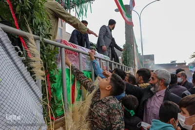 تشییع پیکر مطهر شهید «مهدی محرم» شهید مدافع وطن در قزوین‎‎