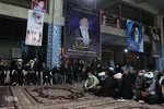 وداع مردم نی ریز با پیکر آیت الله «سیدمحمد فقیه»