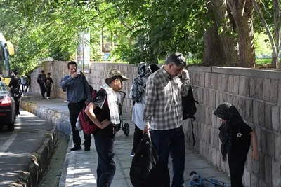 آیین بدرقه پیاده‌روی اربعین دانشگاهیان دانشگاه تبریز