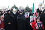 مراسم تشییع و تدفین پیکر ۳شهید در شهرستان اسکو