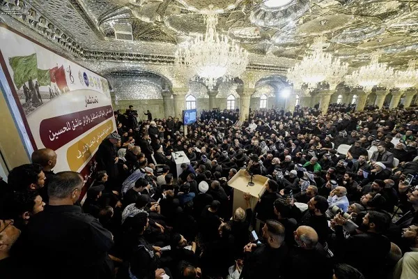 إقامة مؤتمر الحوزة العلمية السنوي لمواكب الخدمة الحسينية في النجف + صور