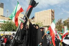 تجمع دانش‌آموزان تهرانی در حمایت از مردم مظلوم فلسطین