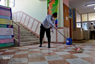 ضدعفونی مدارس تبریز برای مقابله با ویروس کرونا