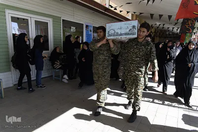 مراسم وداع با شهدای گمنام در دانشگاه پیام نور کرج‎
