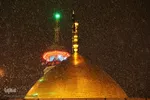 اولین برف زمستانی در قم
