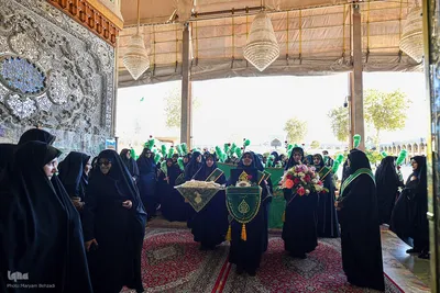 آئین غبارروبی ضریح مطهر حضرت شاهچراغ (ع)