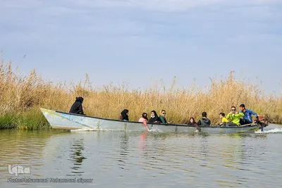 پیوند آب و آسمان در تالاب شادگان