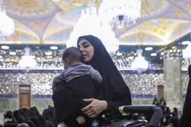 تشرف 313 خادمه حرم امام زاده صالح به قم