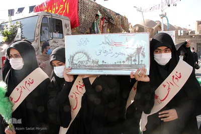 استقبال و تشییع چهار شهید گمنام در یزد‎