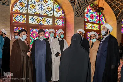 بازدید شرکت کننده طلاب حاضر در دوره تربیت مربی بین‌الملل از مسجد نصیرالملک شیراز ‎‎