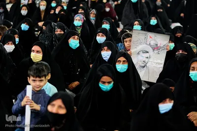 وداع با پیکر روحانی شهید اصلانی در حرم مطهر رضوی
