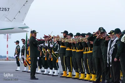 استقبال از پیکر مطهر سردار شهید نیلفروشان در فرودگاه اصفهان