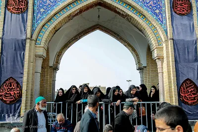 مراسم عزاداری ظهر اربعین در آستان حضرت عبدالعظیم(ع)