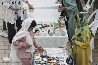 نمایشگاه صنایع دستی در باغ اکبریه بیرجند