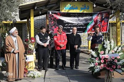 مراسم ادای احترام جامعه قرآنی به شهدای فداکار آتش نشان
